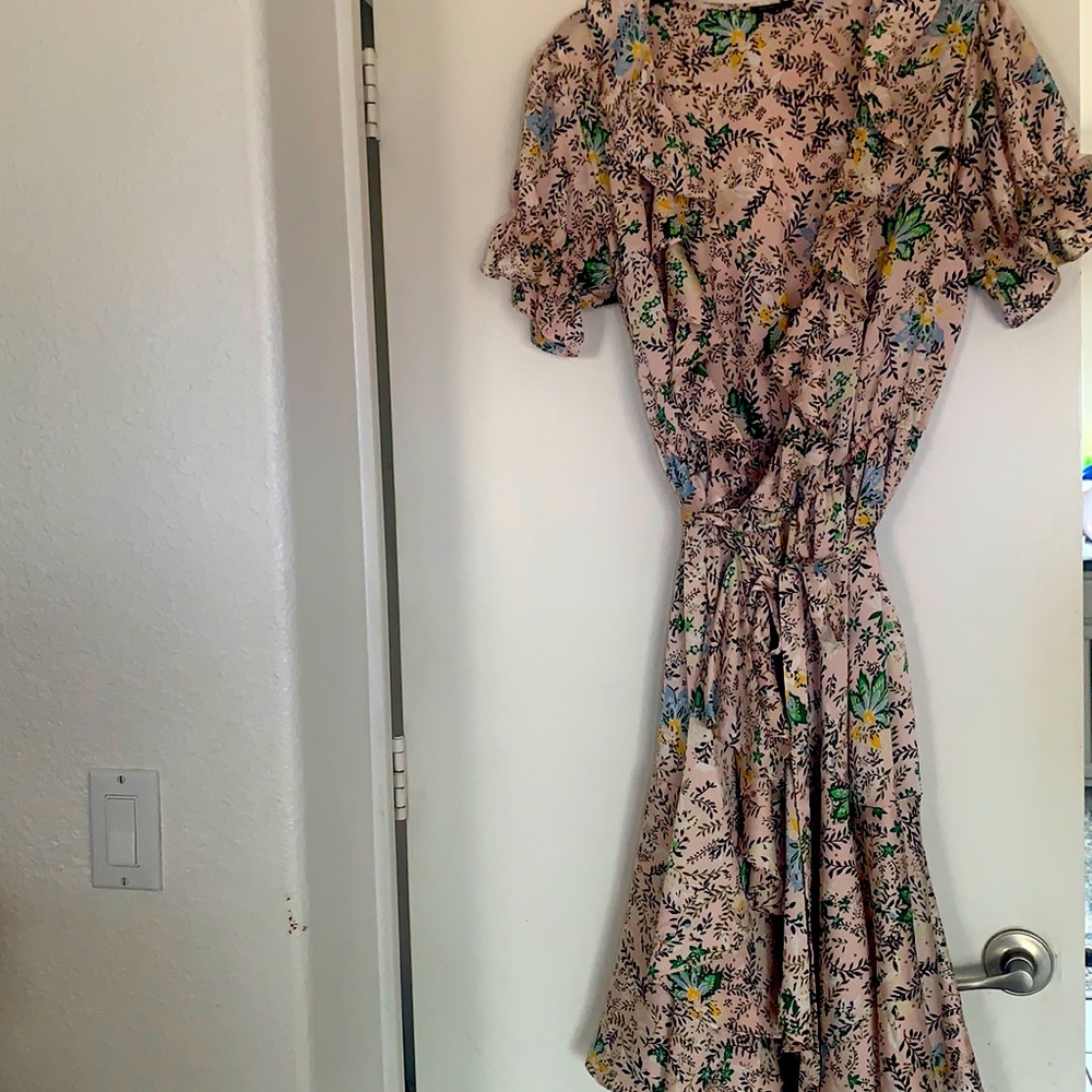 Buffalo wrap with belt mid dress